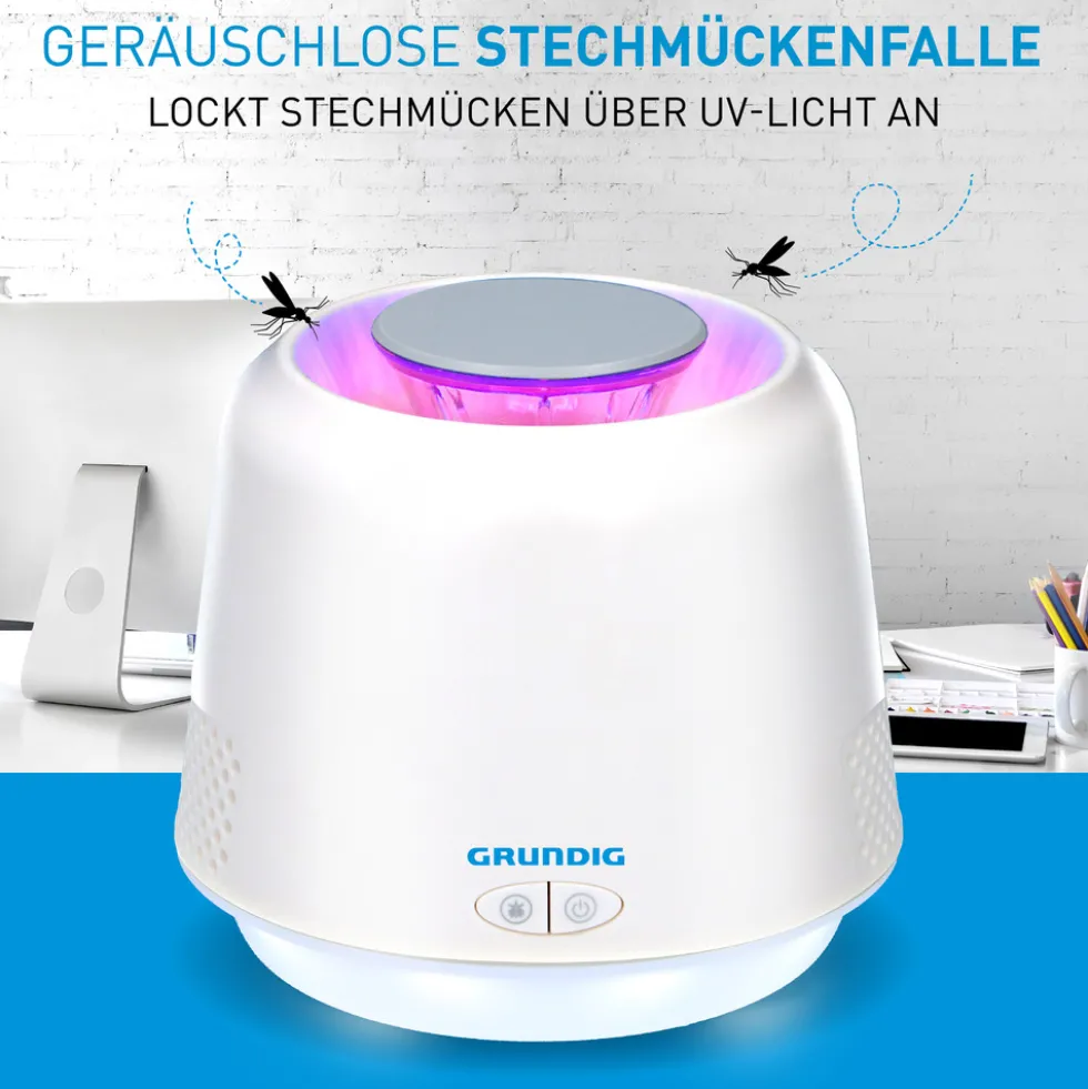 Mückenfalle USB-betrieben mit UV-LED 3 W und 3 Licht-Modi - B-Ware