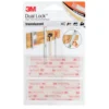 3M Druckverschluss 4 Streifen je 1,9 x 10 cm, transluzent und selbstklebend