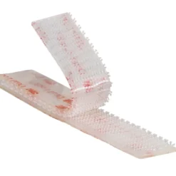 3M Druckverschluss 4 Streifen je 1,9 x 10 cm, transluzent und selbstklebend