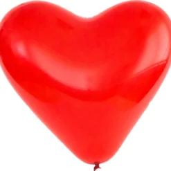 Mega Herzballon 2 Stück in rot