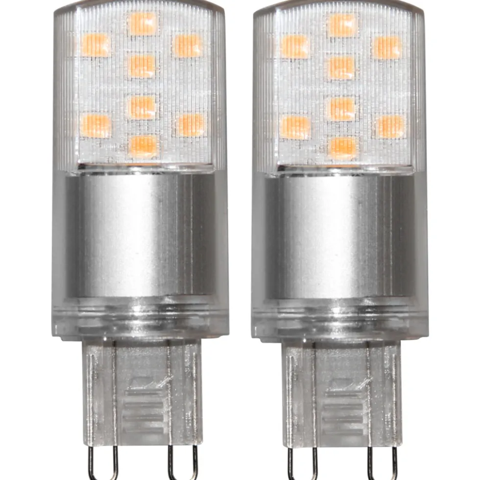 MEGOS LED-Stiftsockellampen 3,5 Watt G9 2er Set