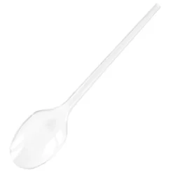 Mehrweg-Kaffeelöffel 12 Stück aus transparentem Kunststoff 13 cm lang