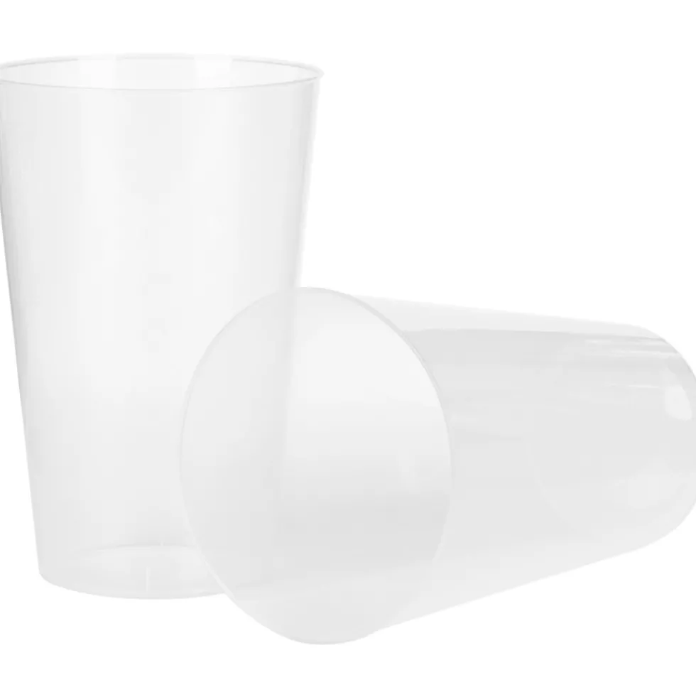 Mehrweg-Trinkbecher 10 Stück klar 0,4 Liter