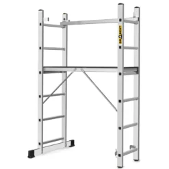 Mehrzweckleiter 3in1 aus Aluminium mit 2x6 Sprossen