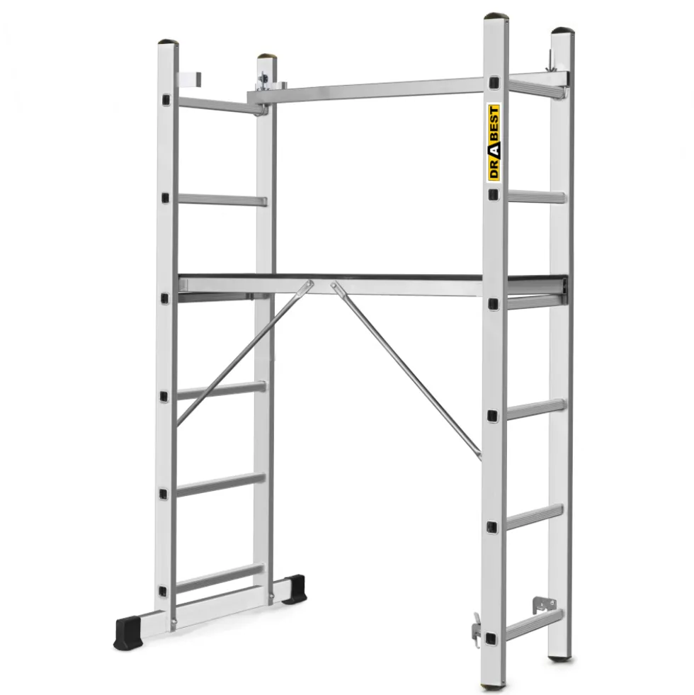 Mehrzweckleiter 3in1 aus Aluminium mit 2x6 Sprossen