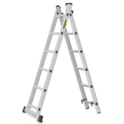 Mehrzweckleiter 3in1 aus Aluminium mit 2x6 Sprossen