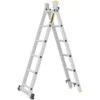 Mehrzweckleiter 3in1 aus Aluminium mit 2x6 Sprossen
