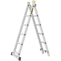 Mehrzweckleiter 3in1 aus Aluminium mit 2x6 Sprossen