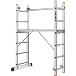 Mehrzweckleiter 3in1 aus Aluminium mit 2x6 Sprossen