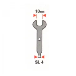 Mehrzweckschlüssel 10mm SL4 für Minischleifer Feinmechaniker Gabelschlüssel