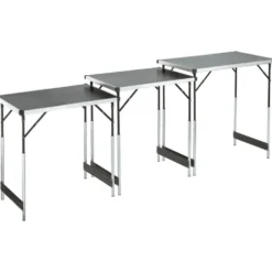 Mehrzwecktisch 3-teilig mit Aluminiumgestell