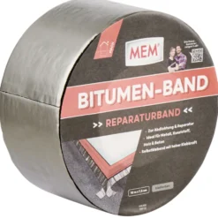 MEM Bitumen-Band bleifarben 7,5cm x 10m