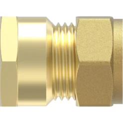 Messing Übergangsstück blank Klemmfitting 15 mm x ½'' Innengewinde