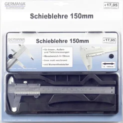 Messschieber 150x0,02mm in Kunststoffbox Schieblehre