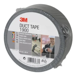 3M Gewebeklebeband Duct Tape 1900 in schwarz 50 m x 50 mm