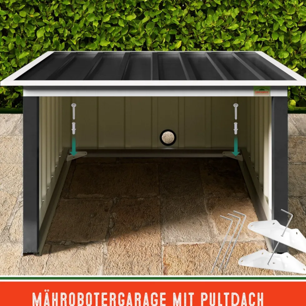 Mähroboter Garage 89 x 90 x 54 cm Anthrazit