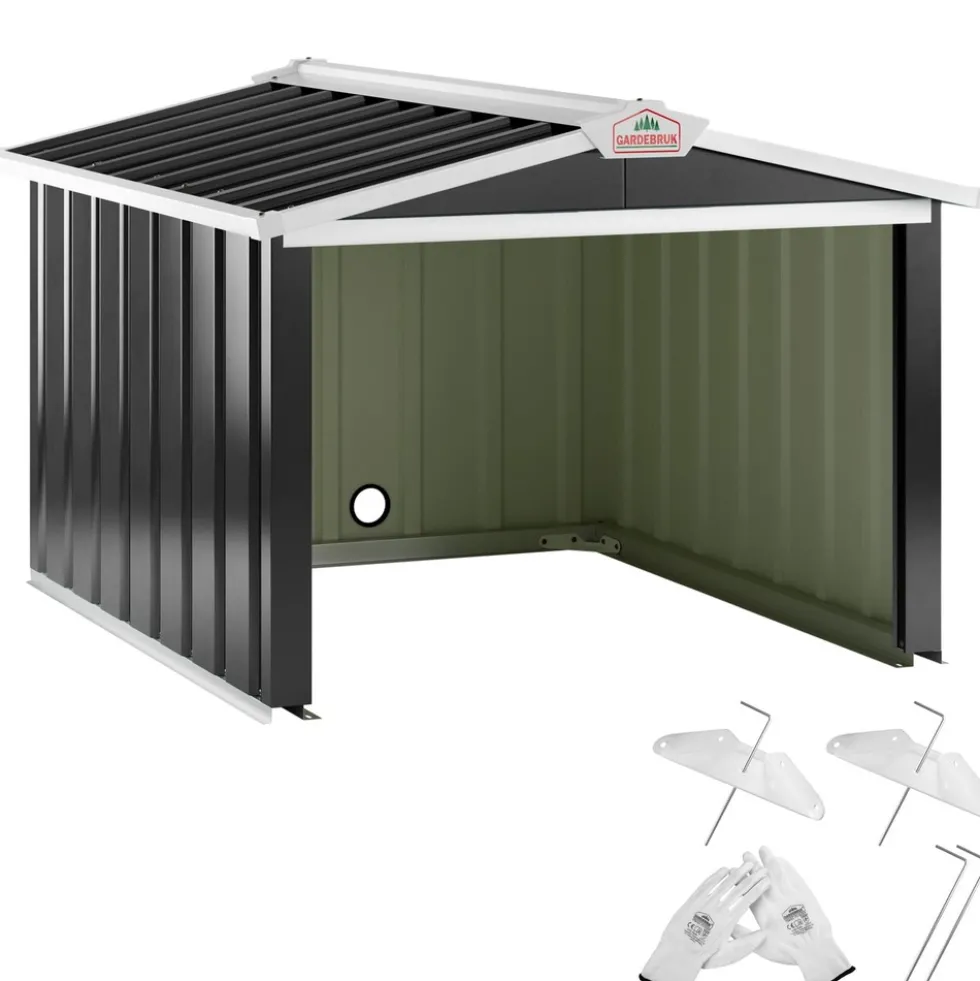Mähroboter-Garage 86 x 100 x 63 cm anthrazit