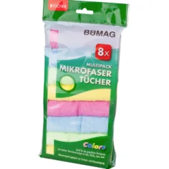 Mikrofasertücher Set 8-teilig in verschiedenen Farben