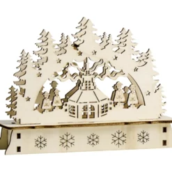 Mini-LED-Schwibbogen aus Holz, Designauswahl