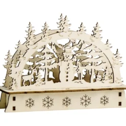 Mini-LED-Schwibbogen aus Holz, Designauswahl
