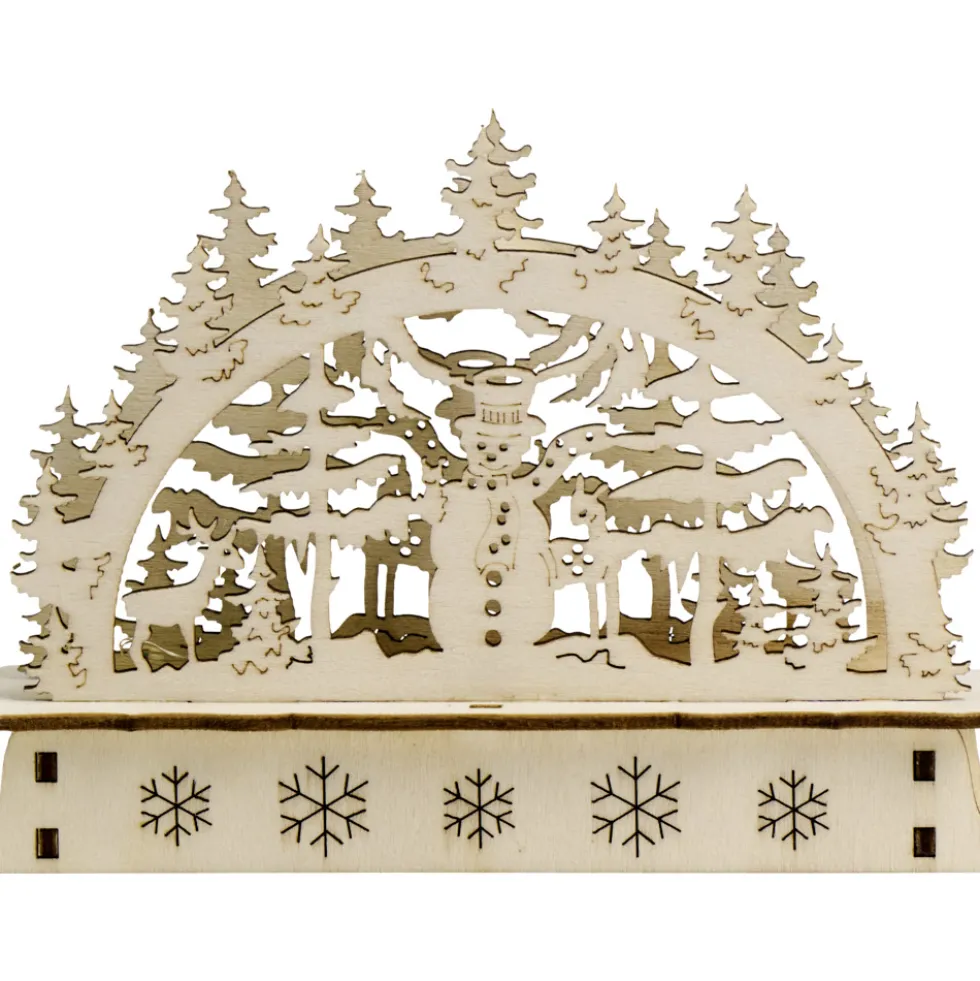 Mini-LED-Schwibbogen aus Holz, Designauswahl