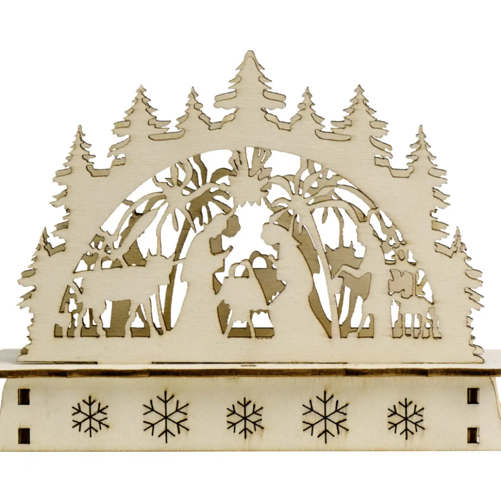 Mini-LED-Schwibbogen aus Holz, Designauswahl