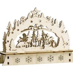 Mini-LED-Schwibbogen aus Holz, Designauswahl