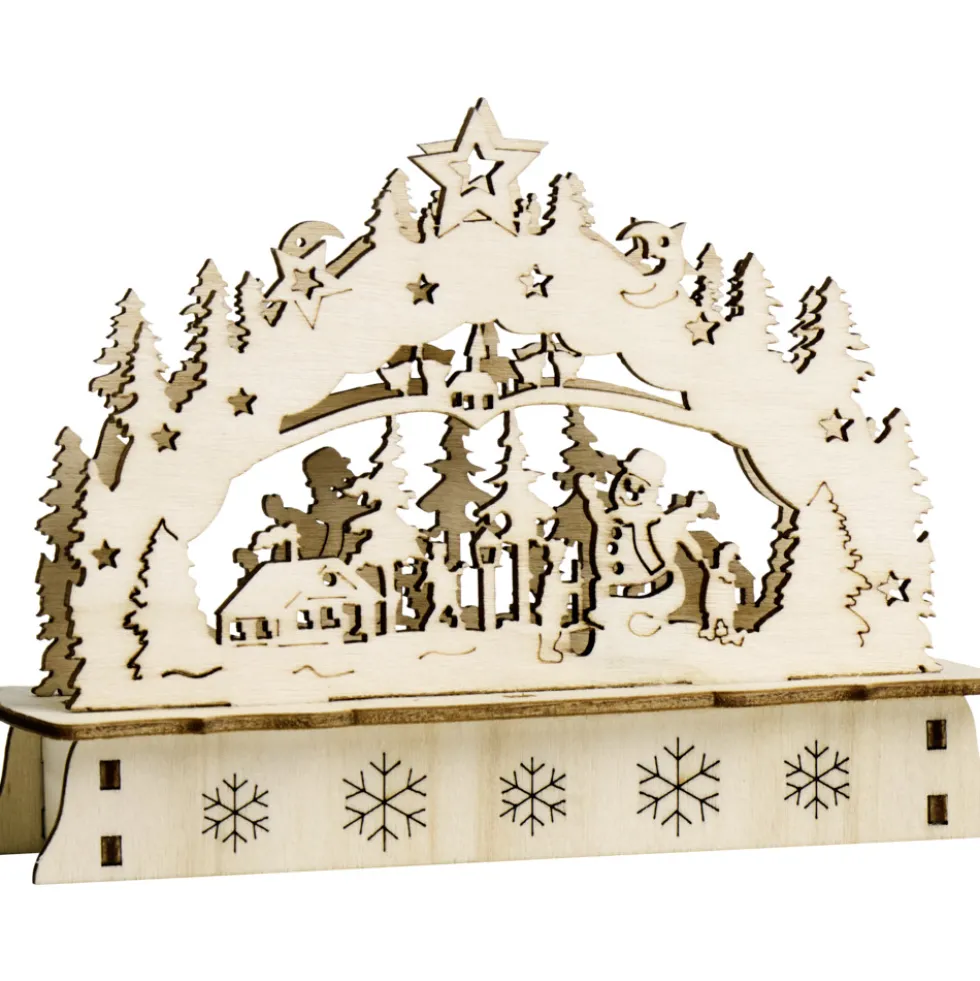 Mini-LED-Schwibbogen aus Holz, Designauswahl