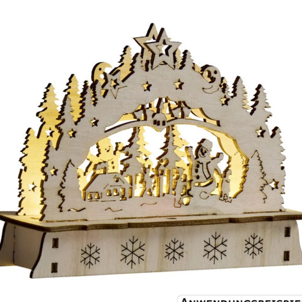 Mini-LED-Schwibbogen aus Holz, Designauswahl