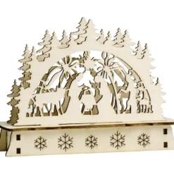 Mini-LED-Schwibbogen aus Holz, Designauswahl