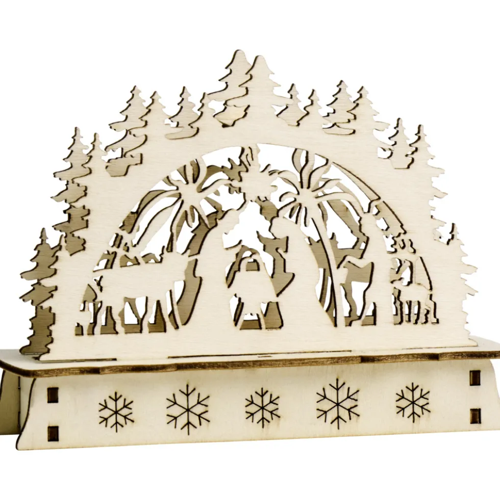 Mini-LED-Schwibbogen aus Holz, Designauswahl