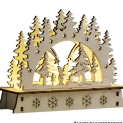 Mini-LED-Schwibbogen aus Holz, Designauswahl