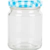 Mini-Rundgläser 4er-Set Deckel mit Karo-Muster 80ml