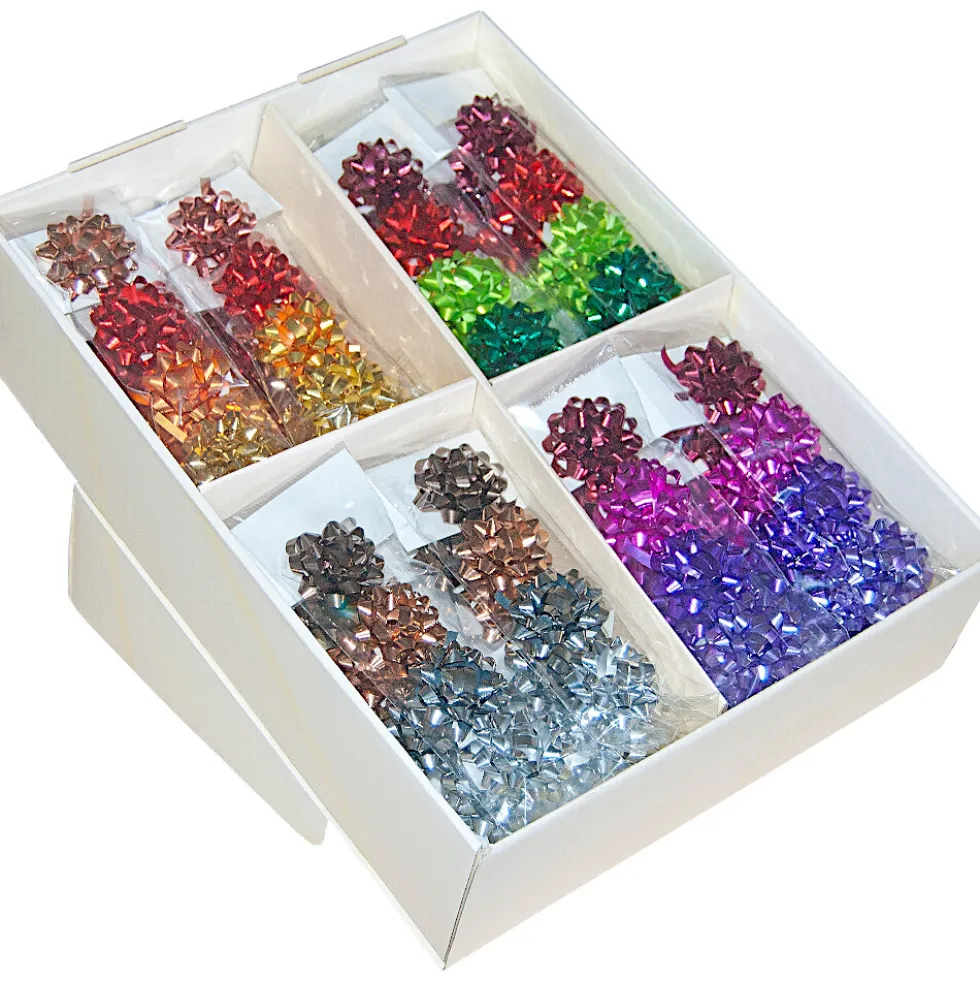 Mini-Schleifen ''Metallic'' 4er-Set selbstklebend