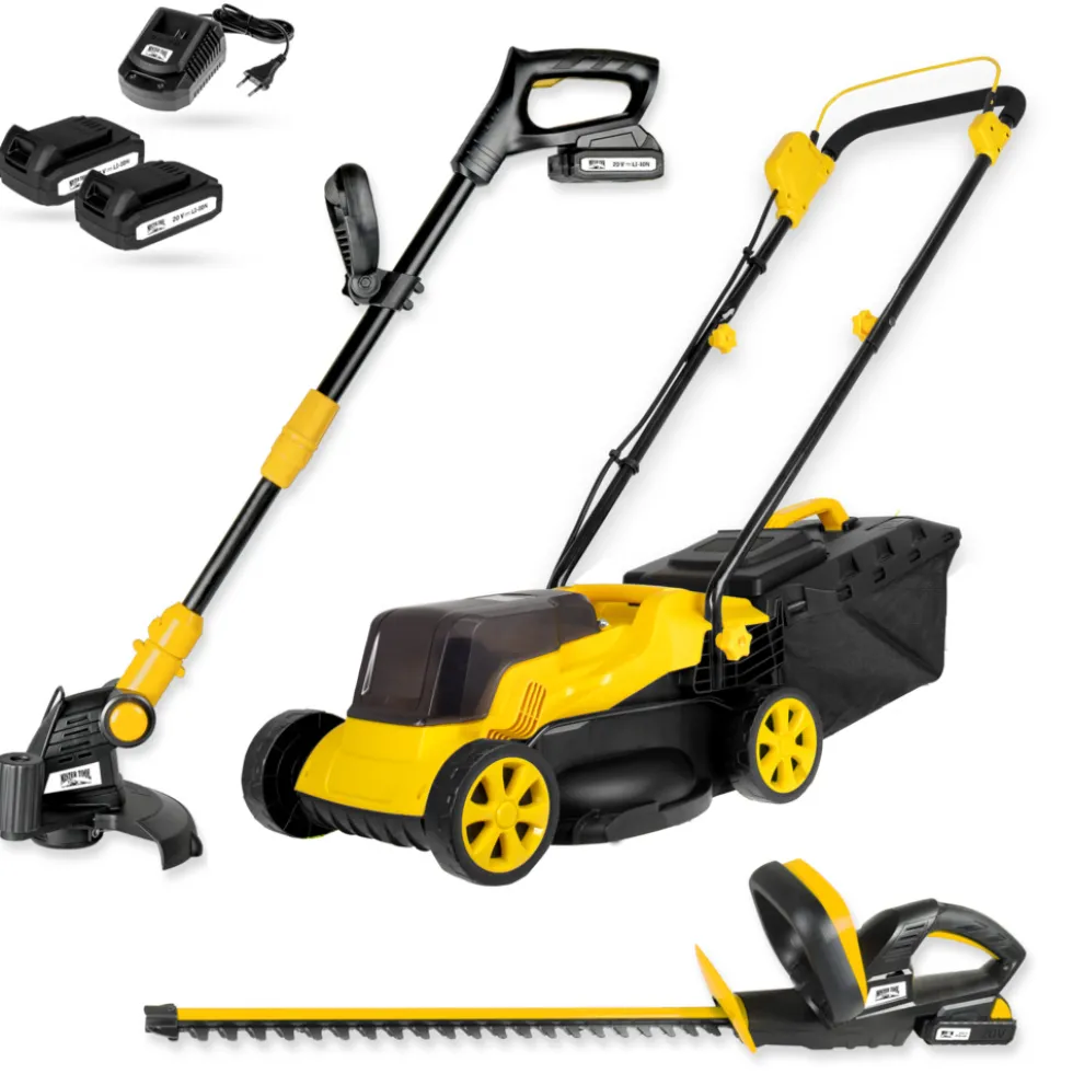 MISTER TOOL® Akku-Gartengeräte-Set 20 V