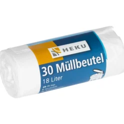 Müllbeutel 18 Liter 8µ 30 Stück in weiß