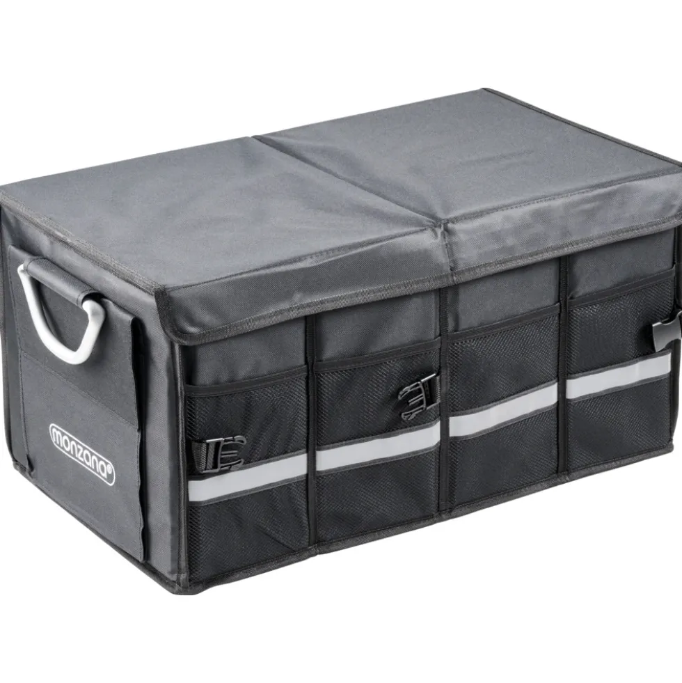 monzana® Kofferraumtasche schwarz 60 x 35 x 30 cm, isoliert