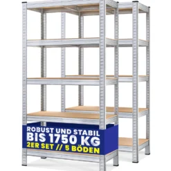 monzana® Schwerlastregal 875 kg, 2er-Set