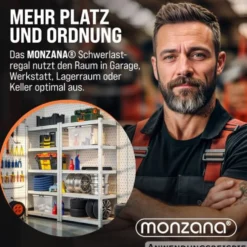 monzana® Schwerlastregal 875 kg, 2er-Set