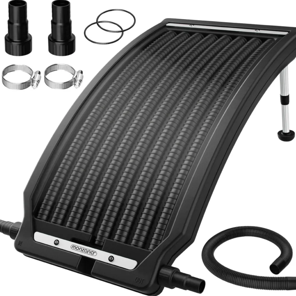 monzana® Solar-Poolheizung, anthrazit