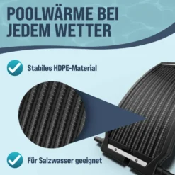 monzana® Solar-Poolheizung, anthrazit