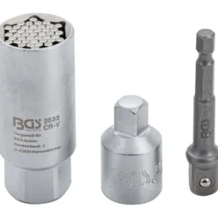 Multi-Einsatz Set 3-teilig mit Steckschlüssel-Adapter und Adapter