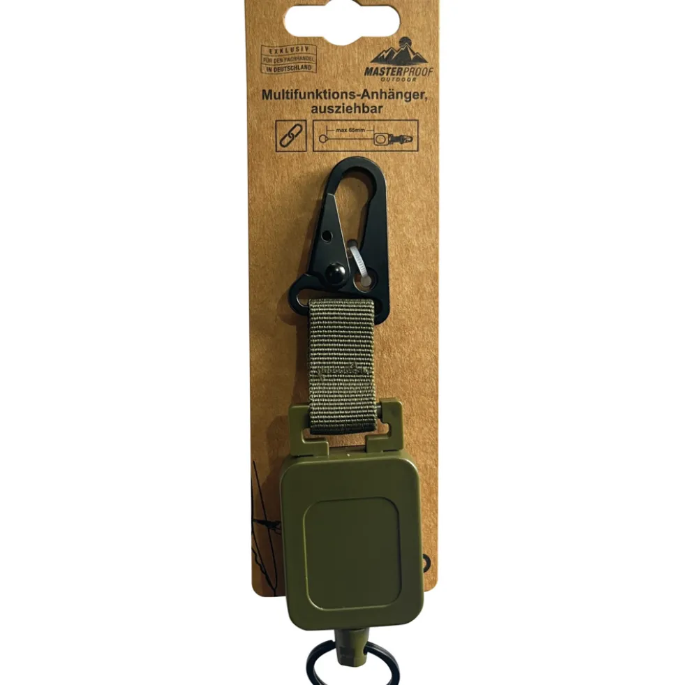 Multifunktions Anhänger mit Karabiner, ausziehbar bis 60 cm