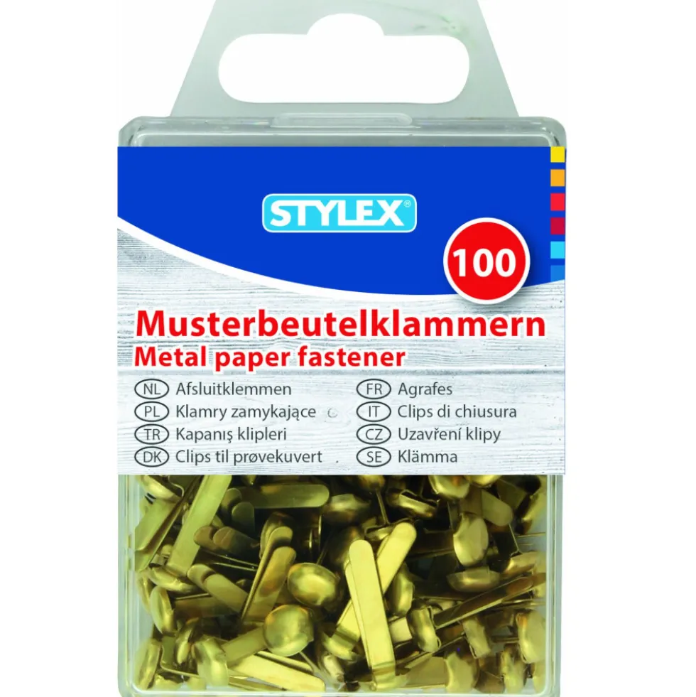 Musterklammern 100 Stück aus Metall 19 mm