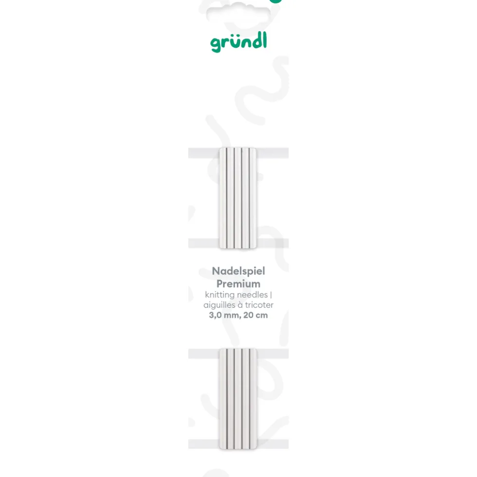 Nadelspiel Premium Aluminium 3,00 mm 20 cm