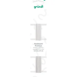Nadelspiel Premium Aluminium 2,50 mm 20 cm