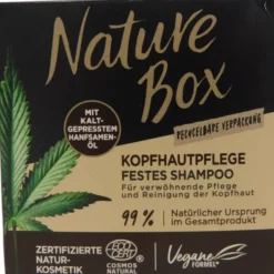 Nature Box Festes Shampoo Kopfhautpflege Hanfsamenöl 85 g