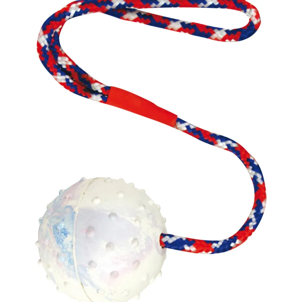 Naturgummiball am Band 6 cm