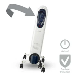 nedis mobiler Öl-Radiator mit 3 Leistungsstufen 600-1500 W
