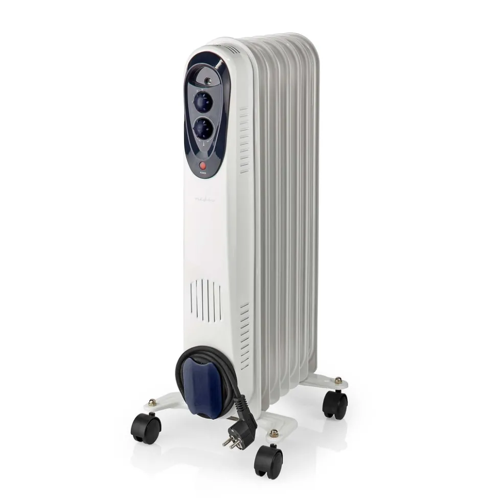 nedis mobiler Öl-Radiator mit 3 Leistungsstufen 600-1500 W